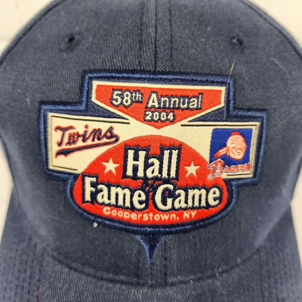 Minnesota Twins Atlanta Braves 2004 Hall Of Fame Game Baseball Cap Hat MLB USA